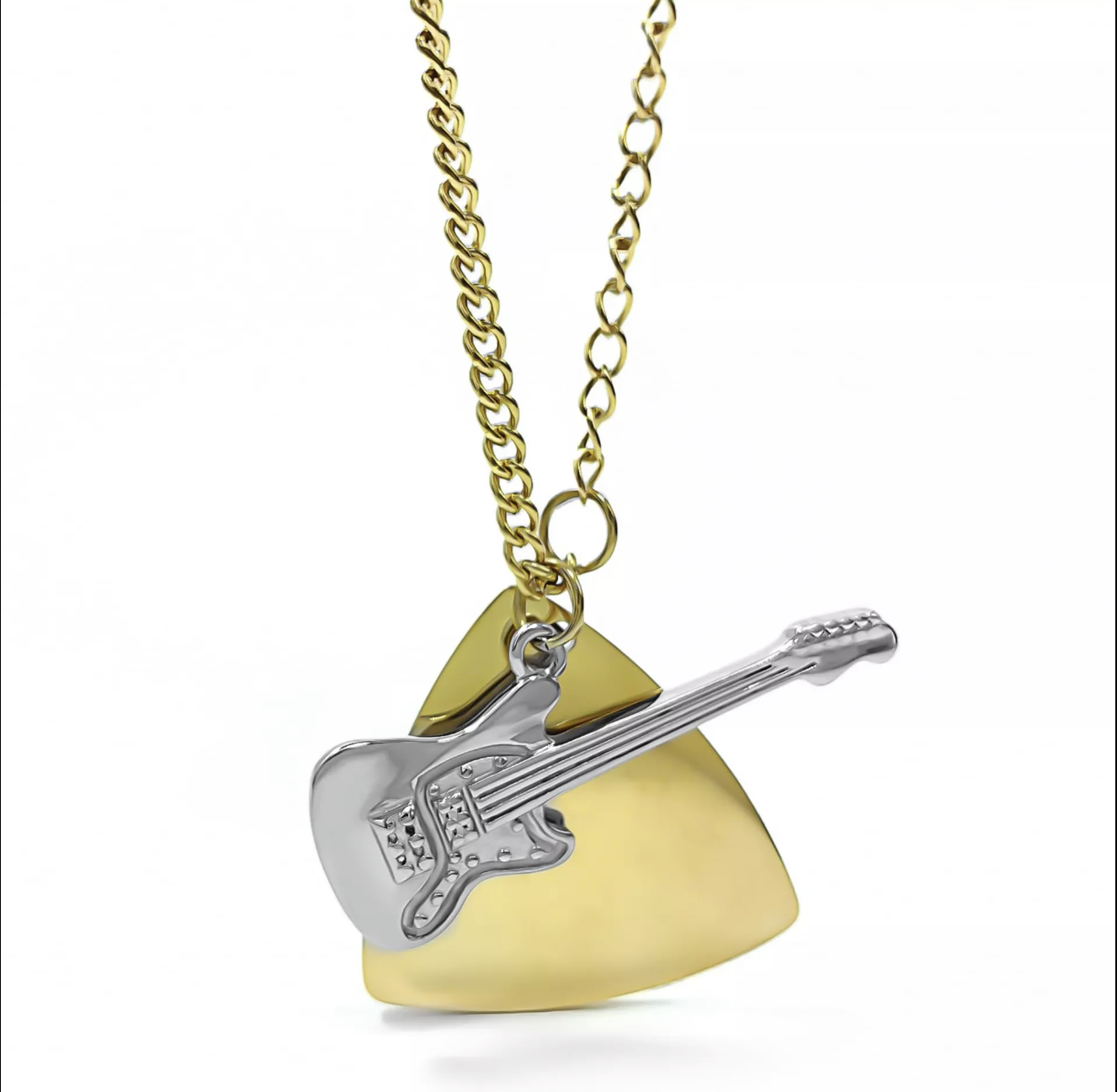 GUITAR NECKLACE GOLD