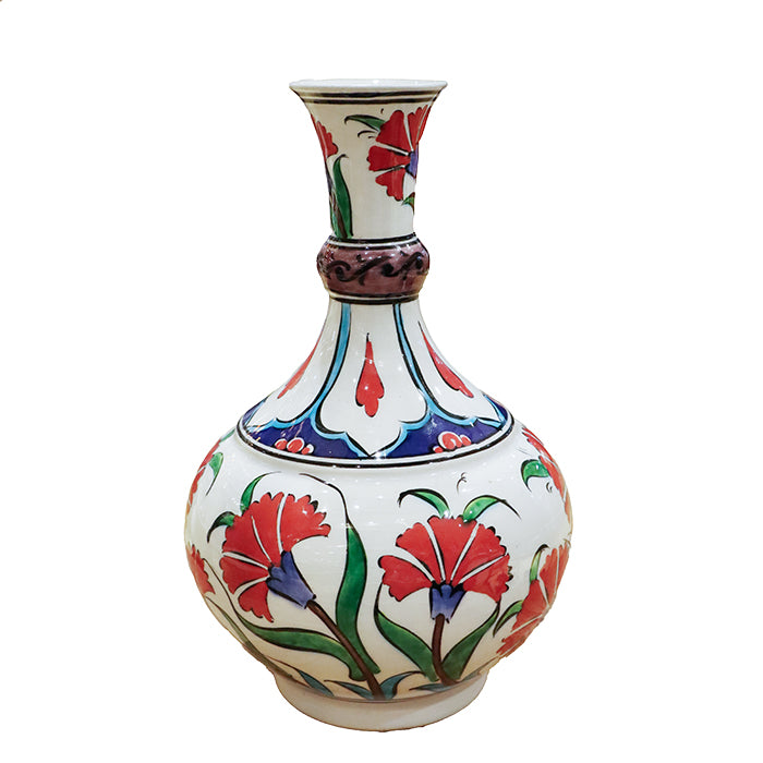 TURKISH TRADITIONAL HANDMADE TEARDROP CINI VASE