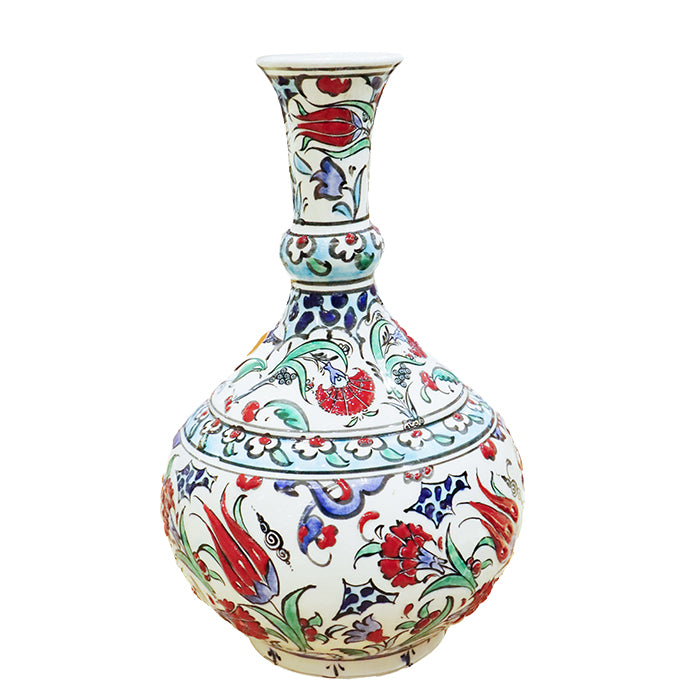 TURKISH TRADITIONAL HANDMADE TEARDROP CINI VASE