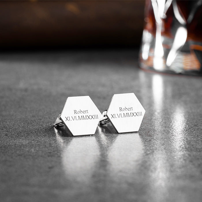 STERLING SILVER CUSTOMIZED CUFFLINK