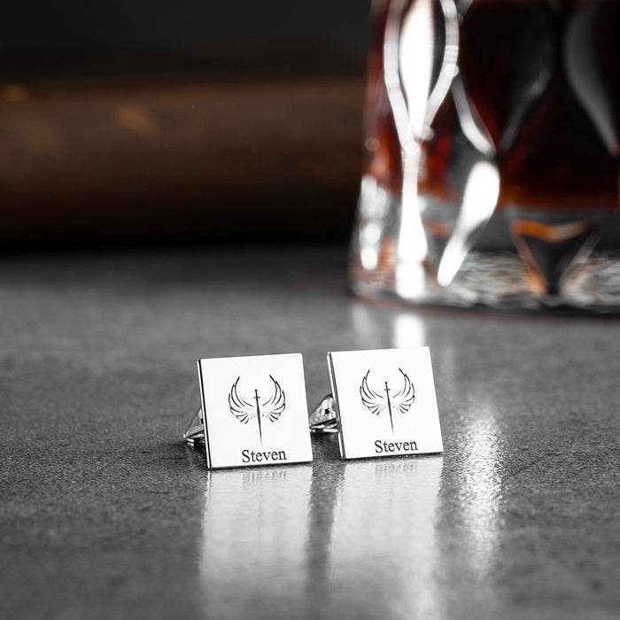 STERLING SILVER CUSTOMIZED CUFFLINK