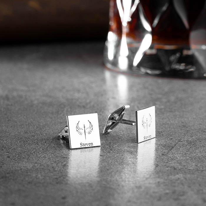 STERLING SILVER CUSTOMIZED CUFFLINK