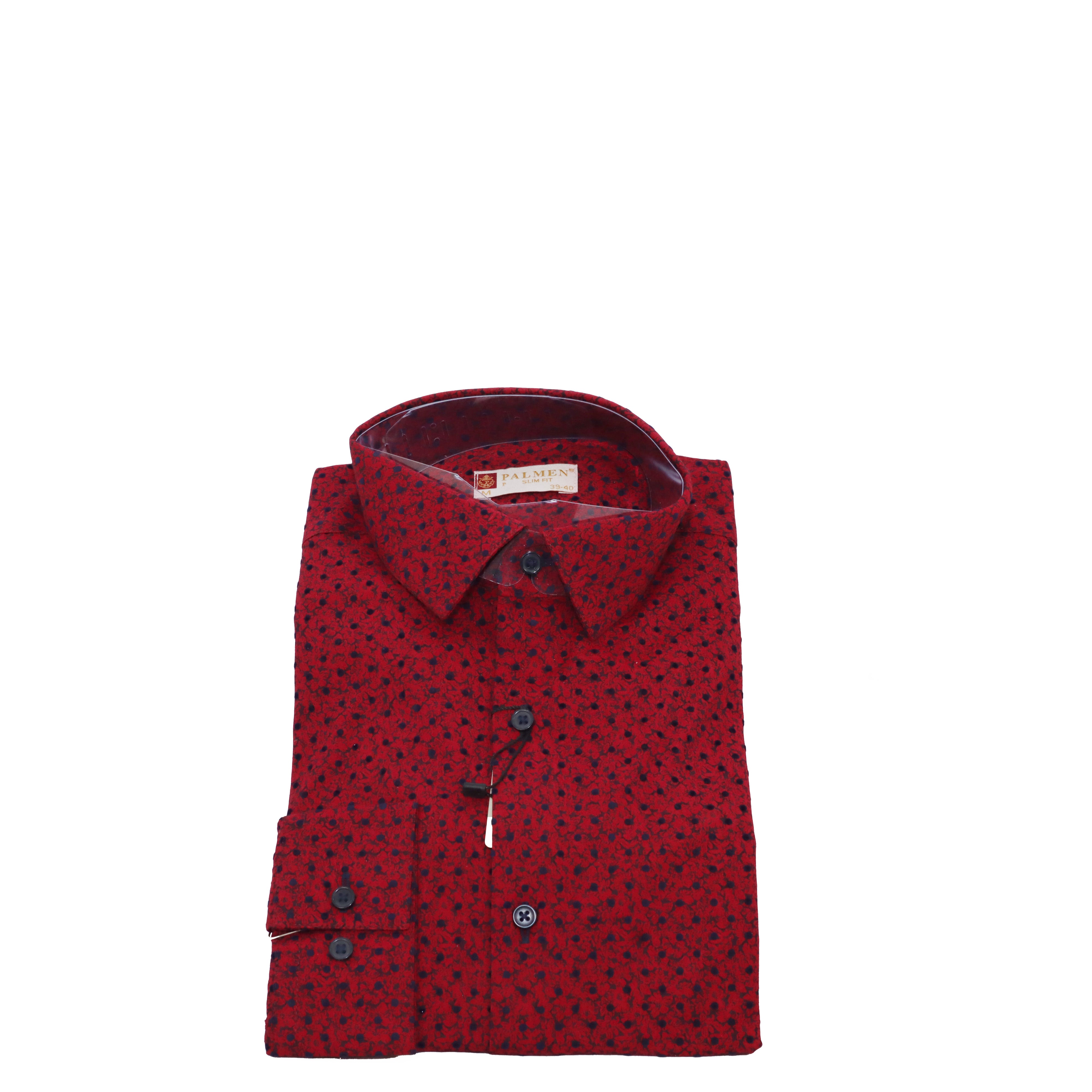 PALMEN SHIRT TEXTURED MAROON