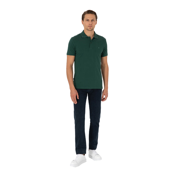 PIERRE CARDIN JUNGLE GREEN POLO T SHIRT