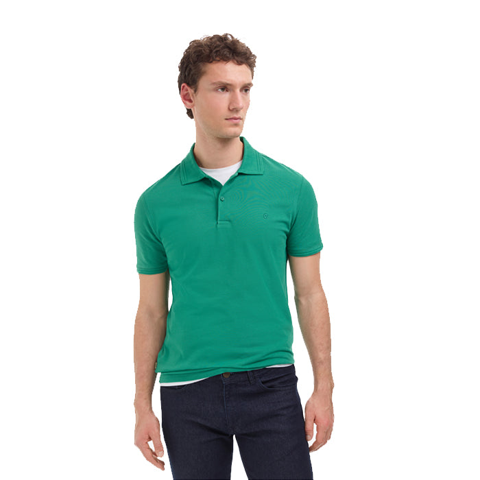 PIERRE CARDIN JUNGLE GREEN POLO T SHIRT
