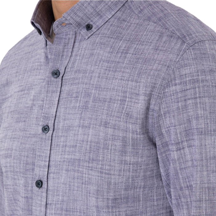 PIERRE CARDIN LIGHT BLUE LINEN SHIRT