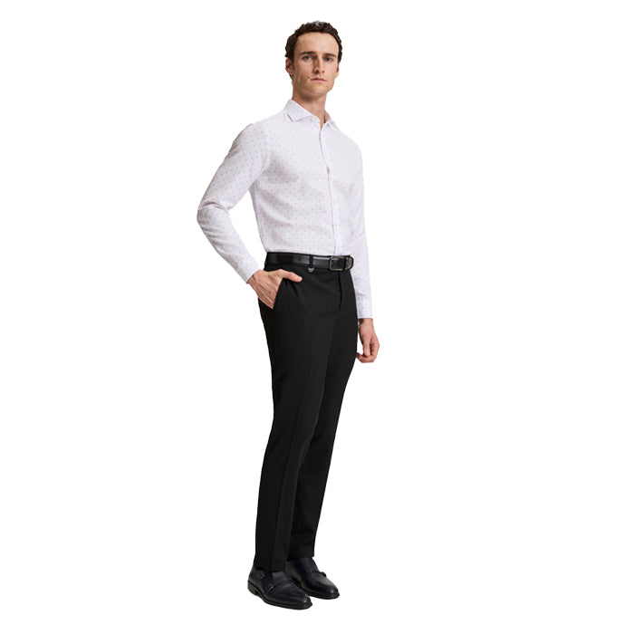 PIERRE CARDIN WHITE FLORALSHIRT