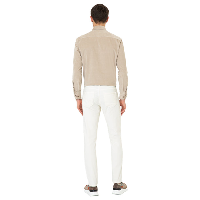 PIERRE CARDIN CREAM CORDUROY JEANS
