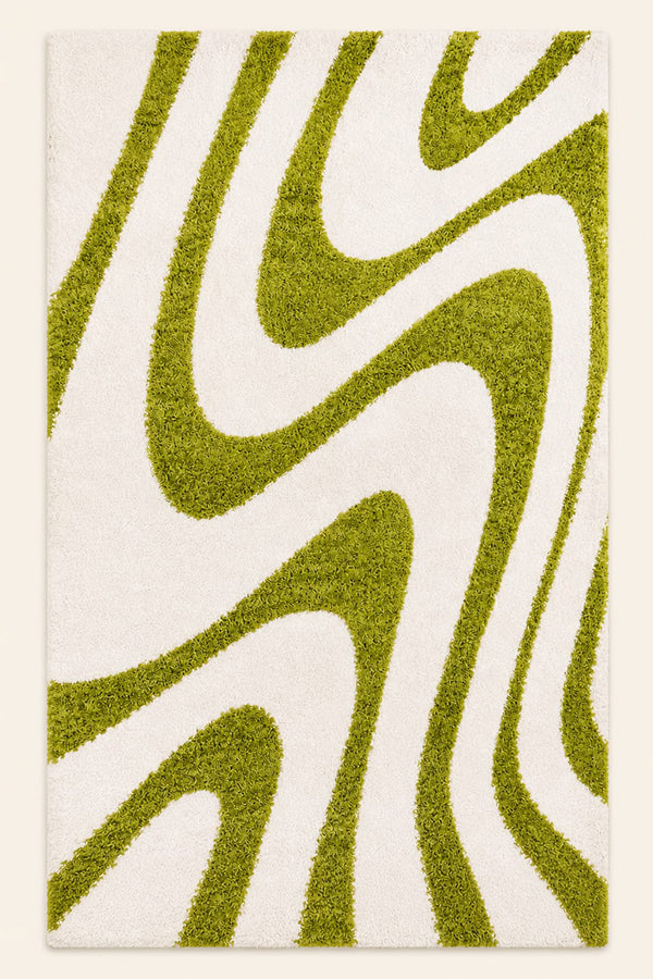 HK SHAGGY CARPET GREEN 200 X 290 CM
