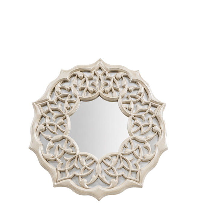 SIRINLER CERAMIC WALL MIRROR BEIGE