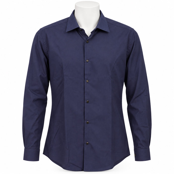 PALMEN TEXTURED BLUE SHIRT