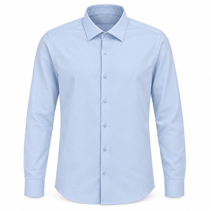 PALMEN TEXTURED LIGHT BLUE SHIRT