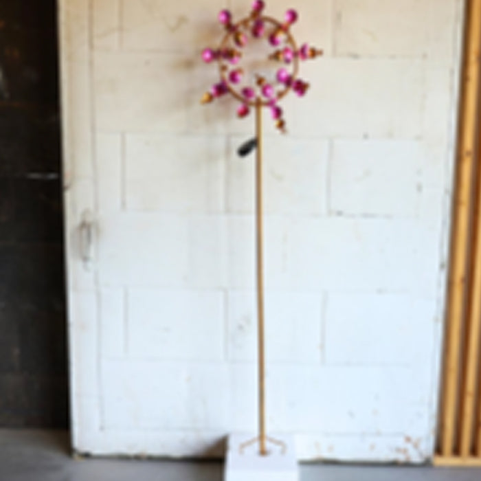 DECOR WINDMILL PINK LED SOLAR 200 CM