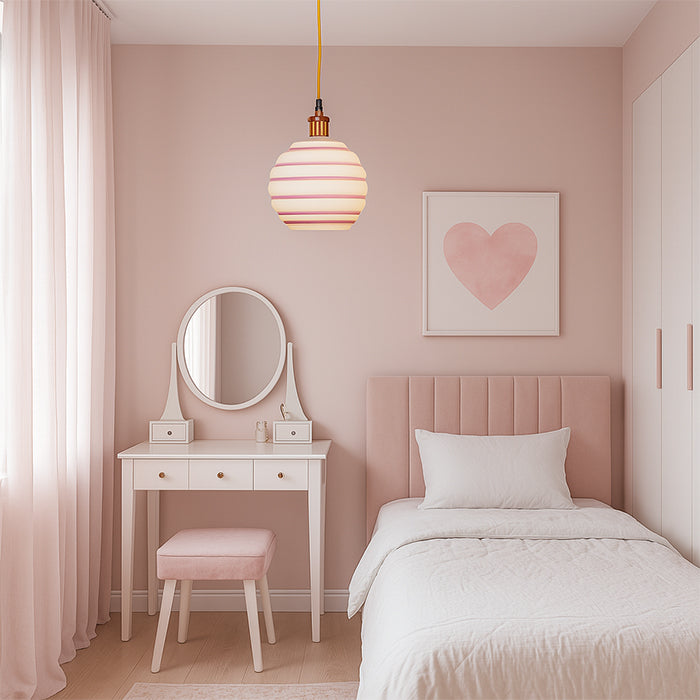 PENDANT LAMP EFE GLASS 2046 AOF PURPLE