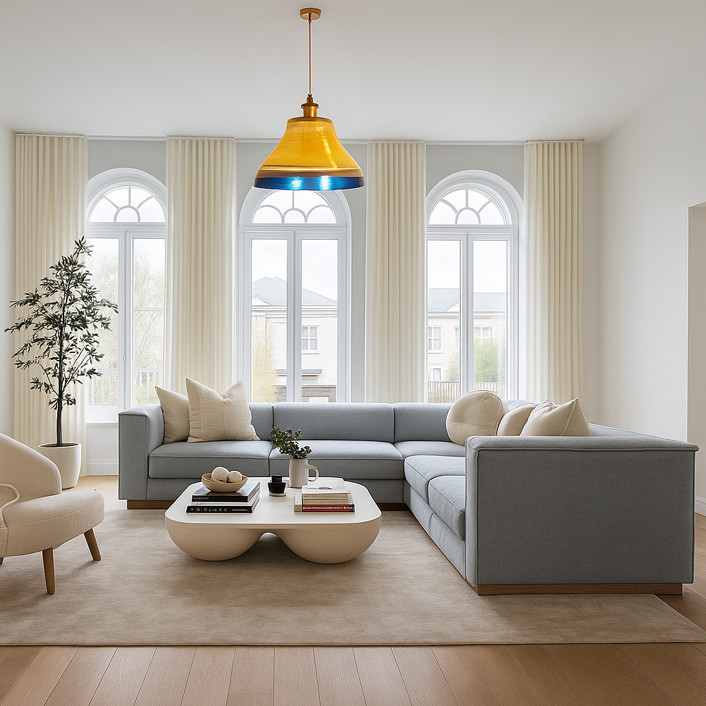 PENDANT LAMP EFE GLASS 1039 SF BLUE