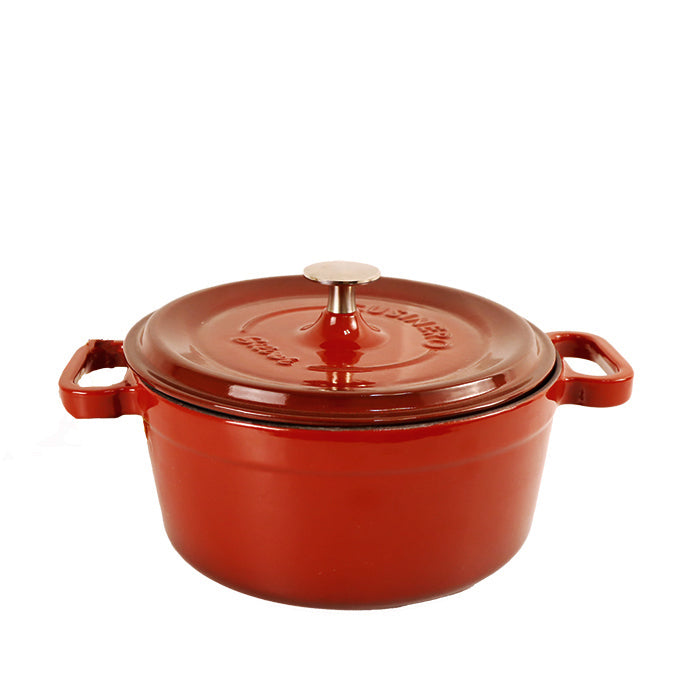 CAST IRON PAN 14 CM 0.45 LT CLARET RED SIL-1114