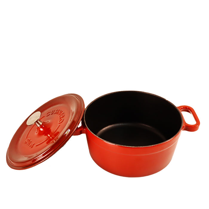 CAST IRON PAN 14 CM 0.45 LT CLARET RED SIL-1114