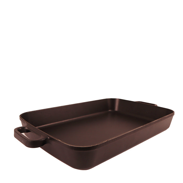 CAST IRON PAN 26X40 CM 5 LT BLACK SIL-2640T