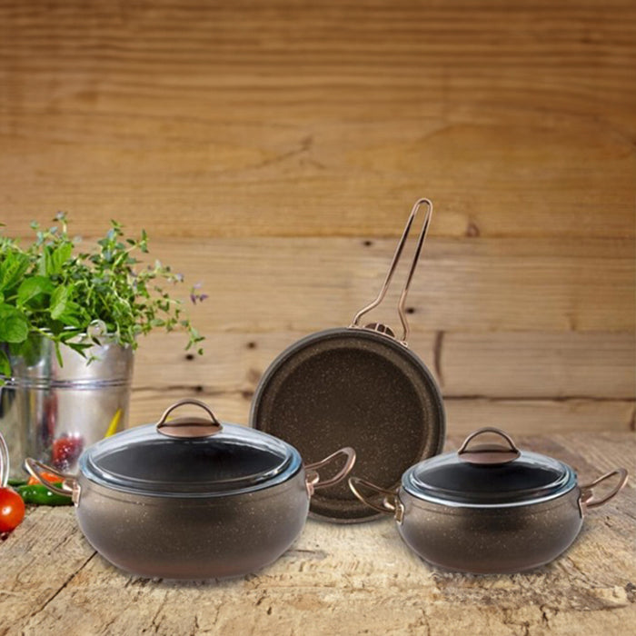 BIANCA LUNA 5 PCS GRANIT PAN SET