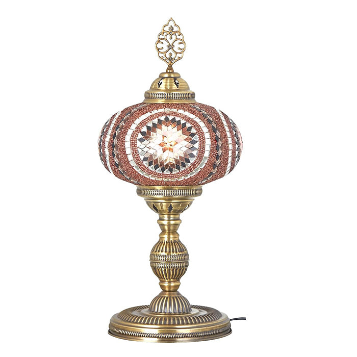 MOSAIC GLASS FLOOR LAMP ONE GLOBE MEDIUM H:75 CM