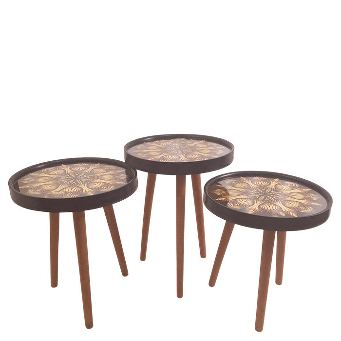 COFFE TABLE TRIPLE SET DESIGN KM262