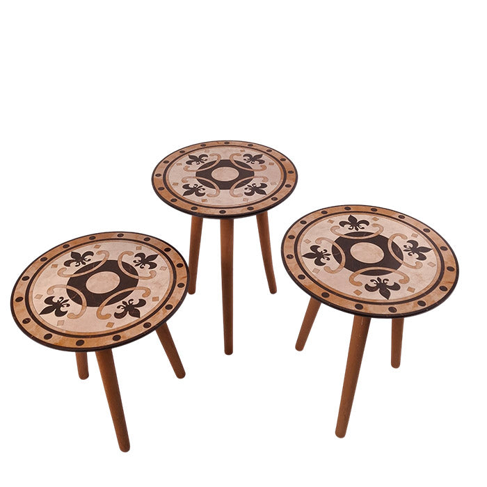 COFFE TABLE TRIPLE SET DESIGN KM502