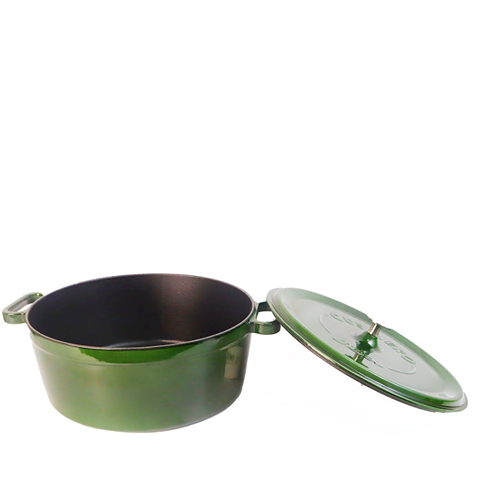 CAST IRON PAN 28 CM 6 LT MAJOLICA GREEN SIL-1128