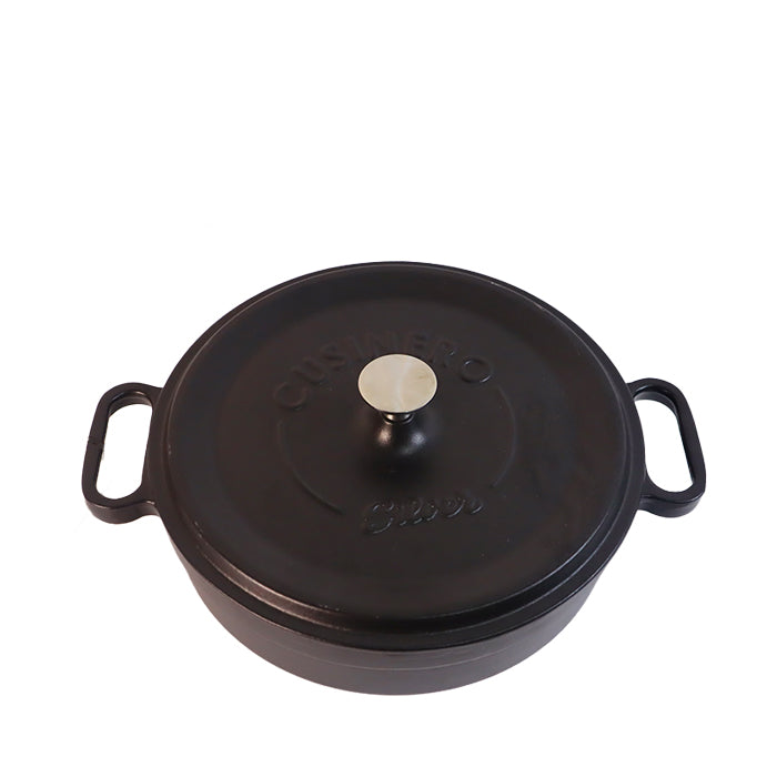 CAST IRON PAN 28 CM 3.4 LT BLACK SIL-1428