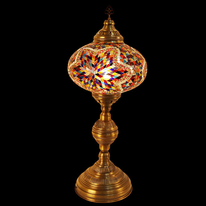 MOSAIC GLASS FLOOR LAMP ONE GLOBE BIG ONE SPHERE H:85 CM