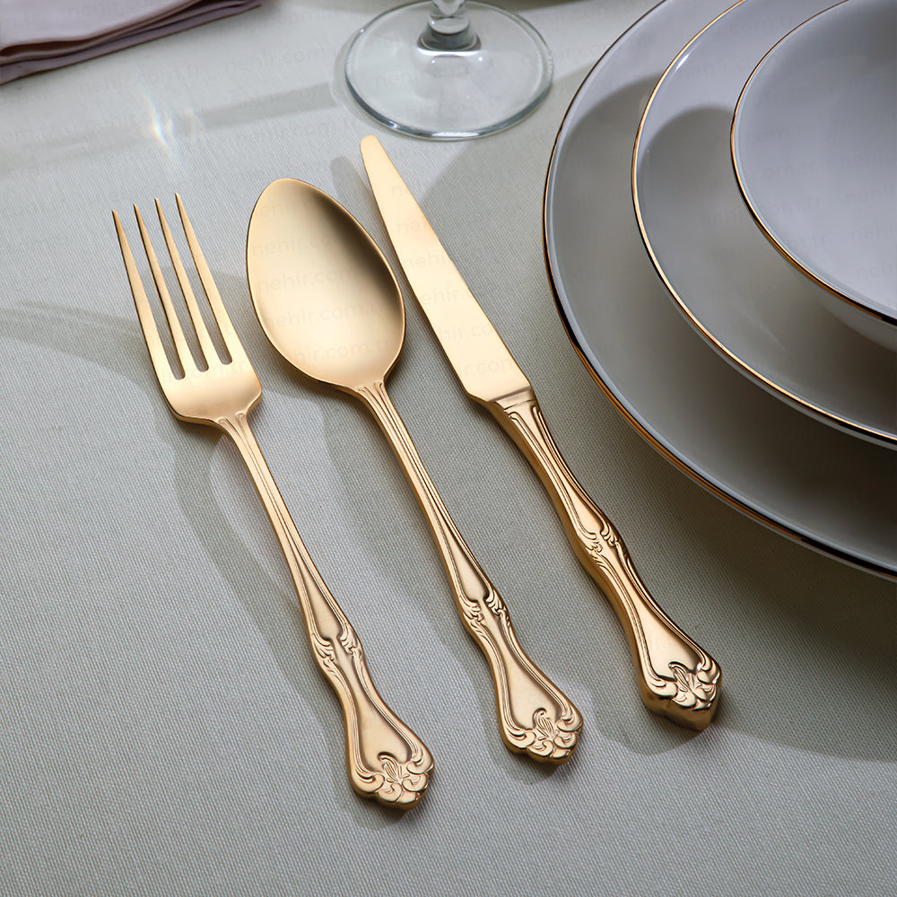 CUTLERY SET 24 PCS NEHIR LALEZAR DESIGN