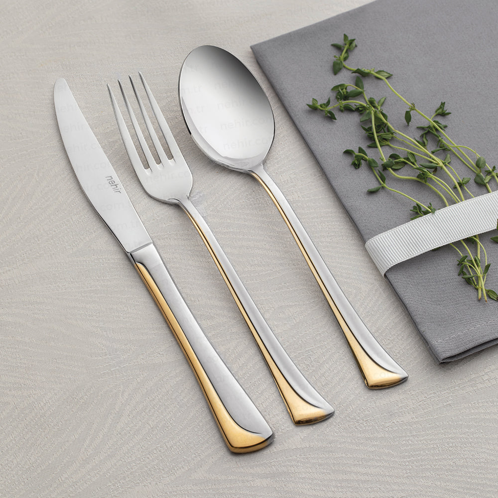 CUTLERY SET 89 PCS NEHIR MAXI DESIGN GOLD