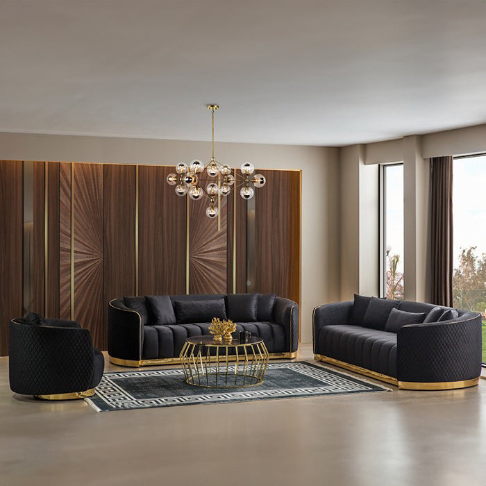 GOLDEN DESIGN TRIPLE SOFA SEAT