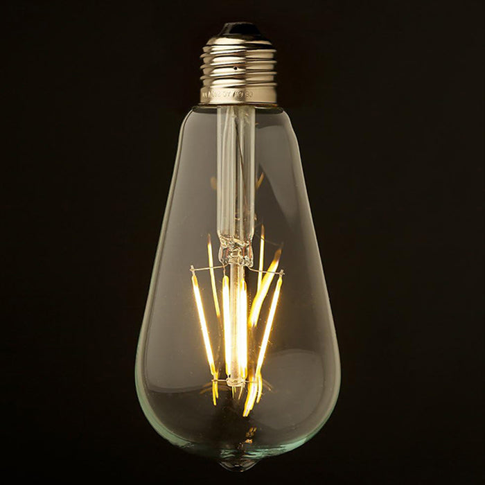 LED BULB EDISON ST64 6W BIG SCROW BASE - 64X146 MM SIZE