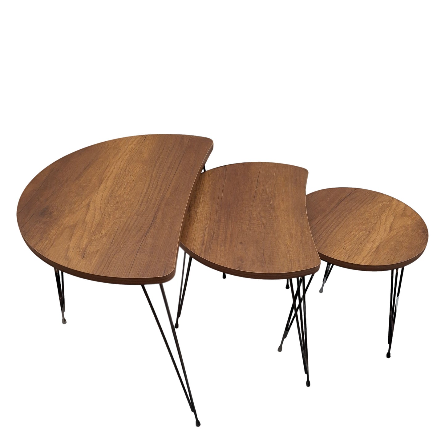 COFFE TABLE TRIPLE SET DESIGN DEMILUNE