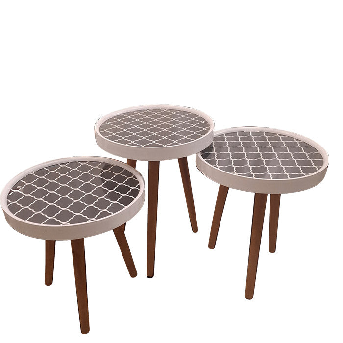 COFFE TABLE TRIPLE SET DESIGN KM256