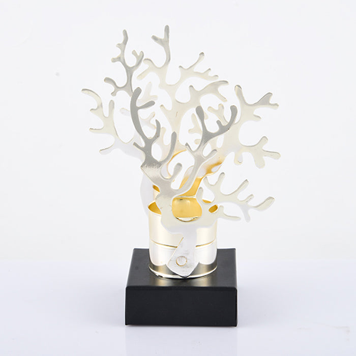 DECOR SILVER CORAL DESIGN 18 CM CEMILE
