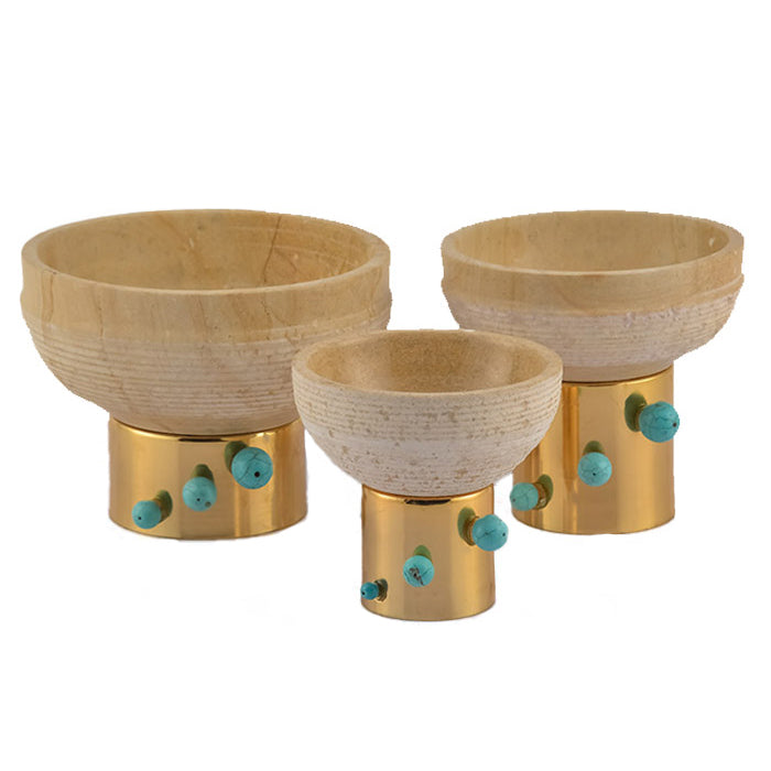 DECOR BOWL MARBLE ITEM 18 CM CEMILE