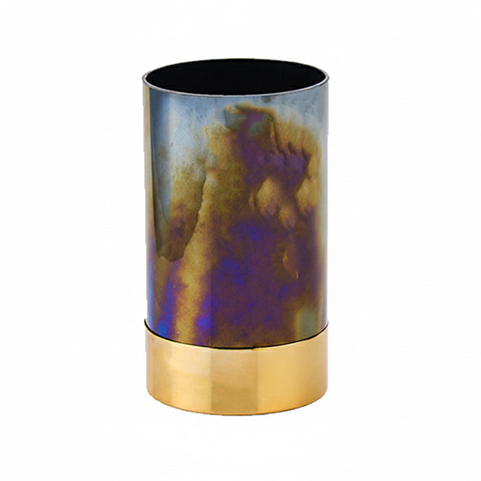 DECOR VASE GOLD AND BLACK CEMILE