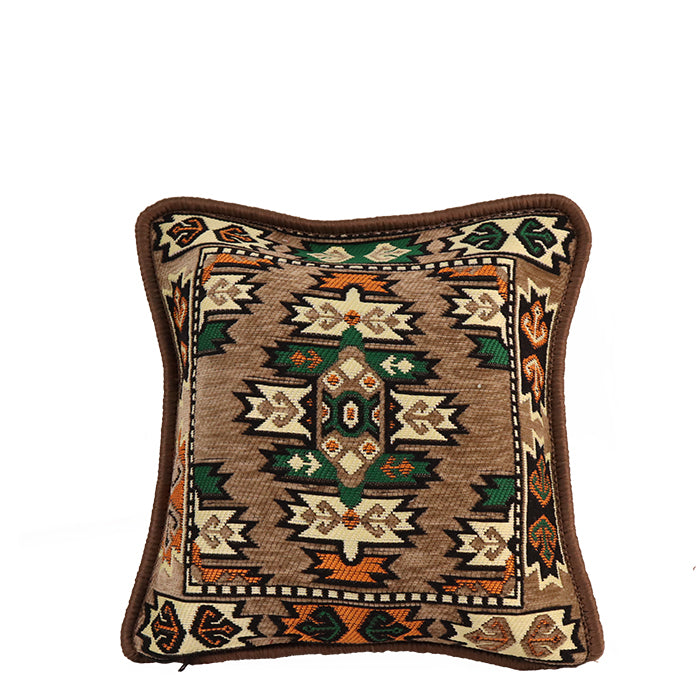 VELVET CUSHION COVER 45X45 CM BROWN