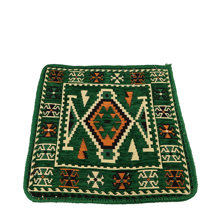 VELVET CUSHION COVER 45X45 CM GREEN