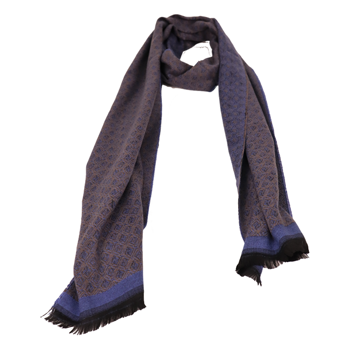PIERRE CARDIN BROWN & NAVY BLUE MEN SCARF