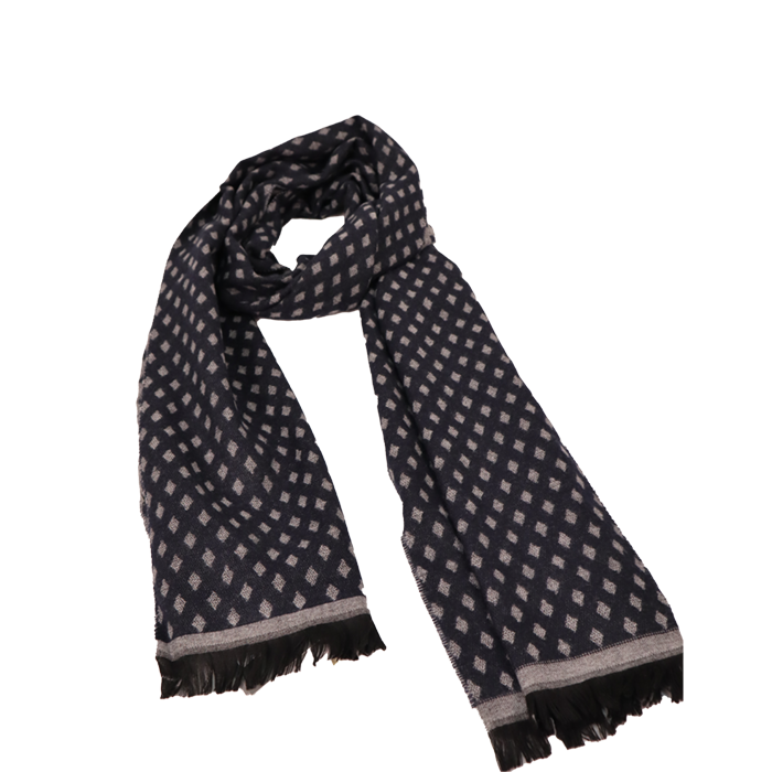 PIERRE CARDIN BLACK & GREY MEN SCARF