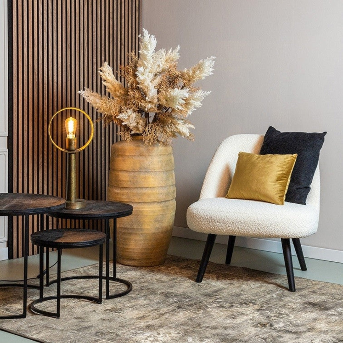 TABLE LAMP LARGO BRASS 96 CM