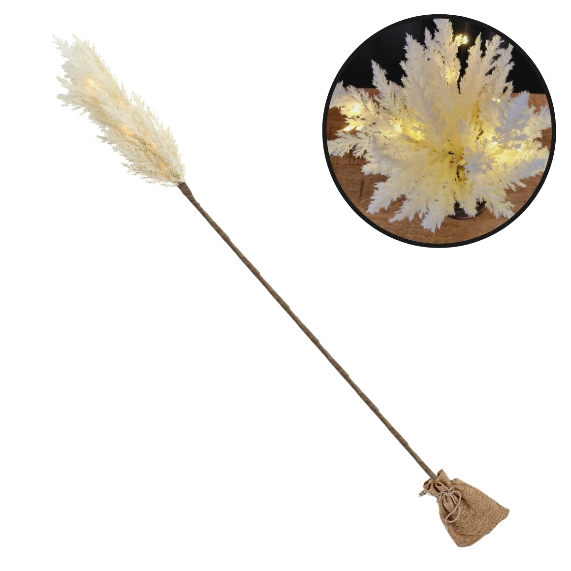 ARTIFICIAL FLOWER NL ASTILBE LED CREAM 90 CM