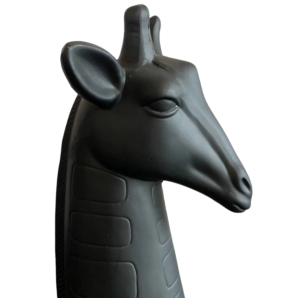DECOR SCULPTURE GIAFFE BLACK