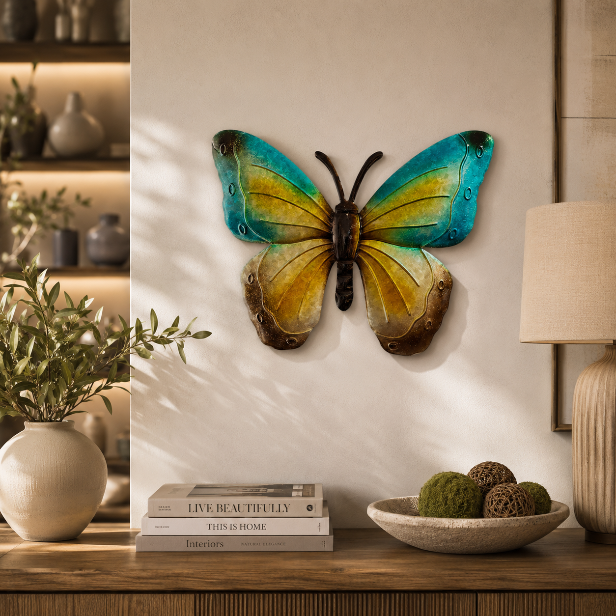 WALL DECOR BUTTERFLY 40 CM