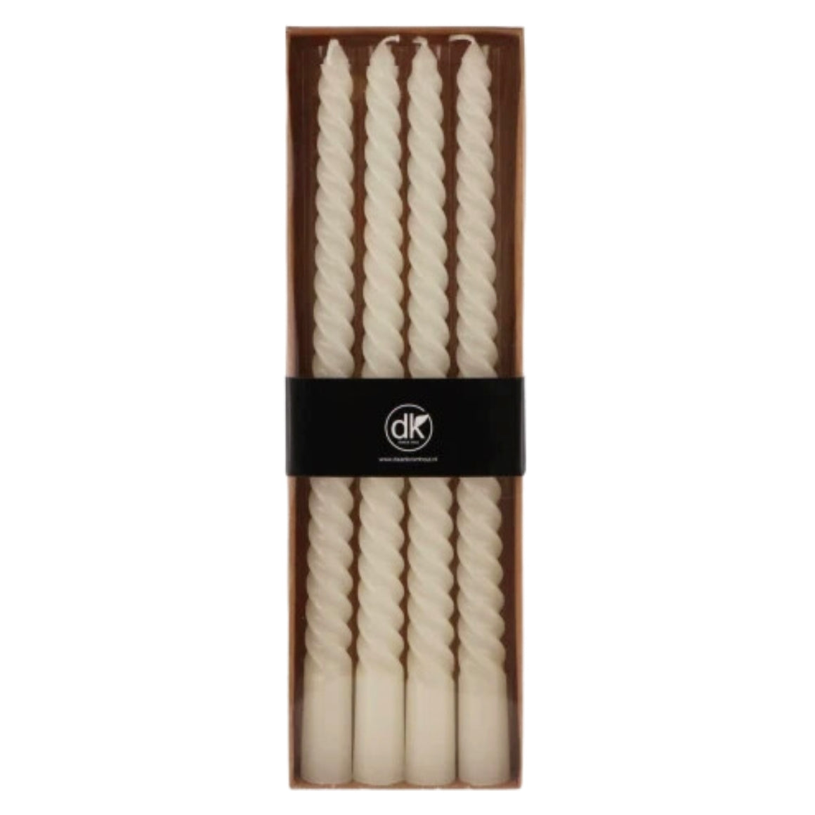 DINNER CANDLES IVORY 30 CM 4 PCS SET