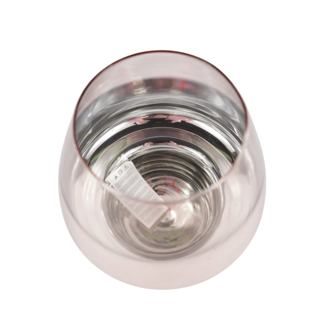 DECOR WINDLIGHT METALIC SILVER 18 CM
