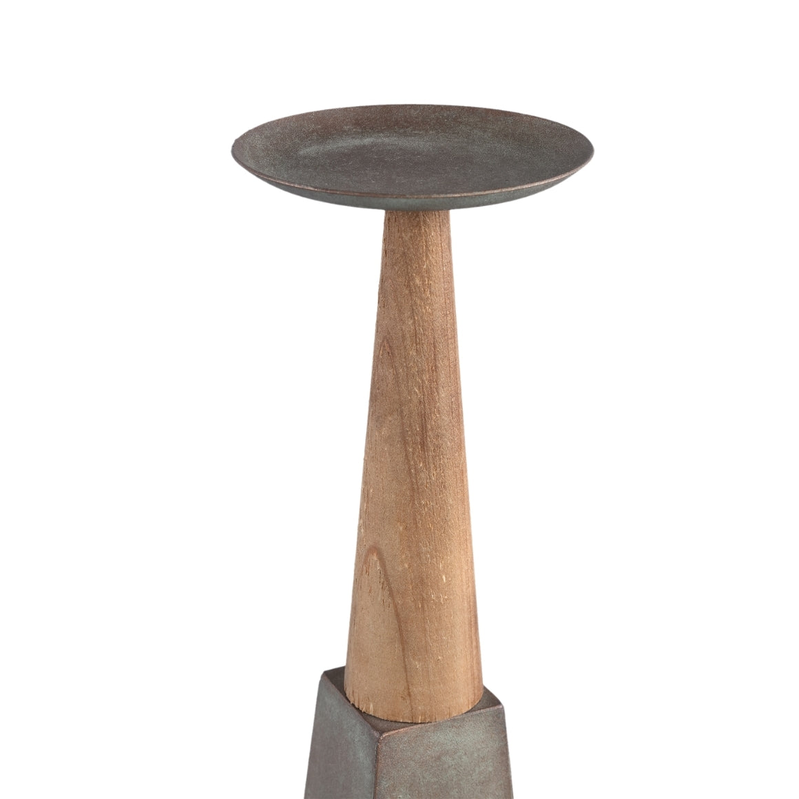 PTMD CANDLE HOLDER CINDER GRAY DECOR 120 CM