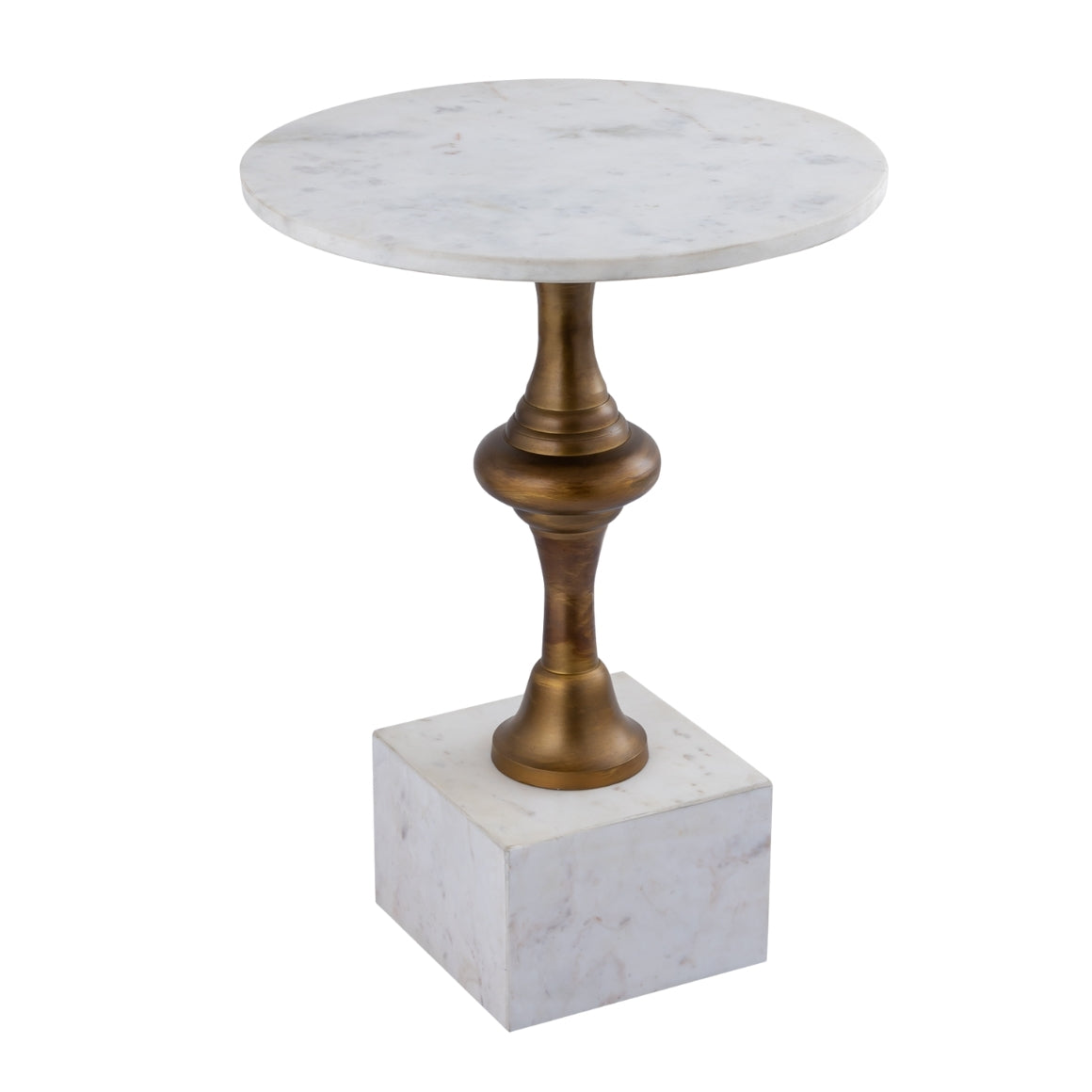 SIDE TABLE PTMD ALANO MARBLE 55 CM